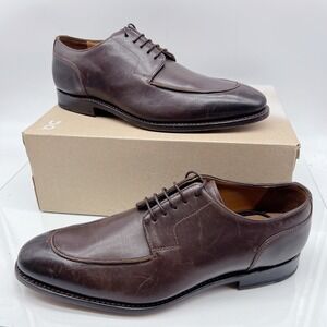 Allen Edmonds Watson Men's Dress Shoes Split Toe Derby Oxford Brown Leather 12 D